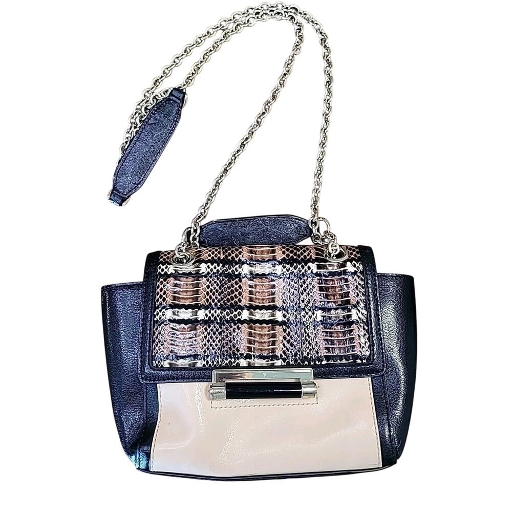 Diane von Furstenberg Snakeskin Crossbody Bag Vintage Leather